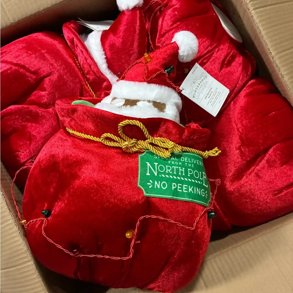 adidas Red and Green Santa Sack with Lights - Picture 4 of 4